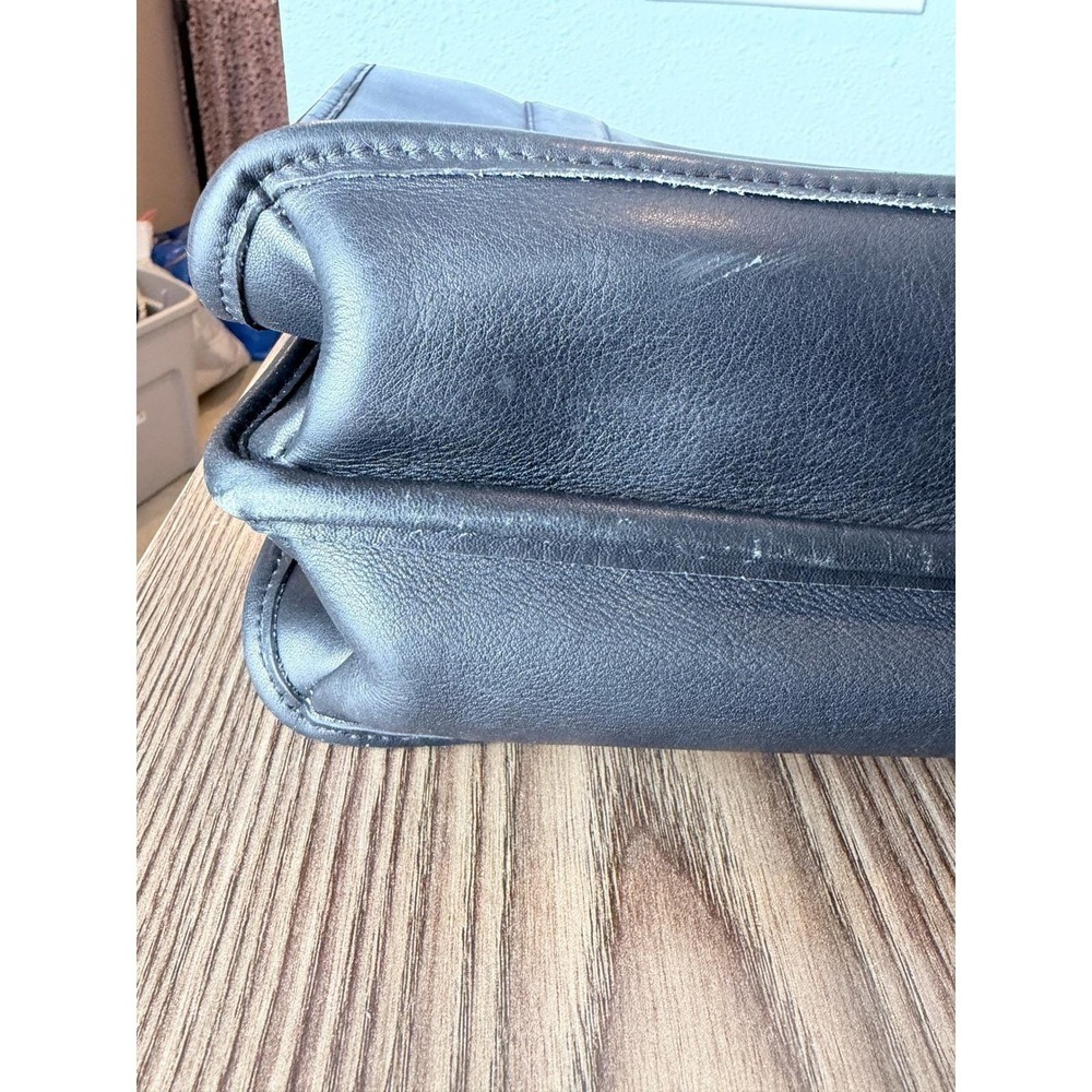 Coach Beekman Briefcase Vintage Black Leather Messenger Bag Made in USA 5231 - Picture 16 of 16